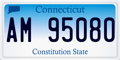 CT license plate AM95080