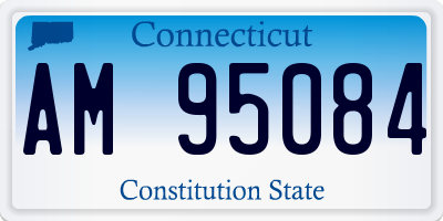 CT license plate AM95084