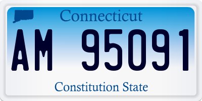 CT license plate AM95091
