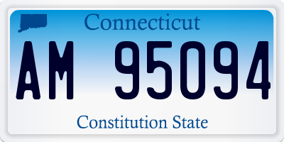 CT license plate AM95094