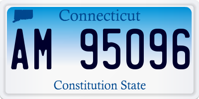 CT license plate AM95096