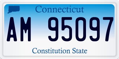 CT license plate AM95097