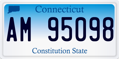 CT license plate AM95098