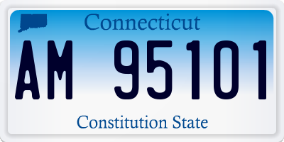 CT license plate AM95101