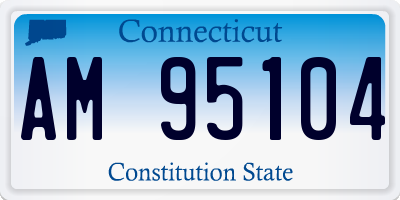 CT license plate AM95104