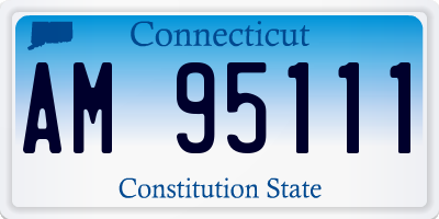 CT license plate AM95111
