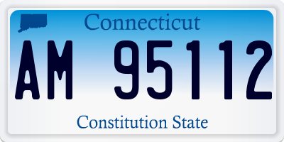 CT license plate AM95112