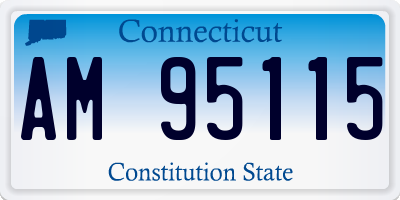 CT license plate AM95115