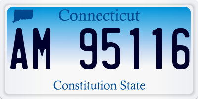 CT license plate AM95116