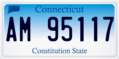 CT license plate AM95117