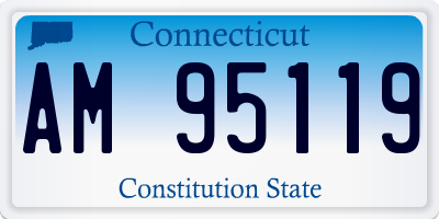 CT license plate AM95119