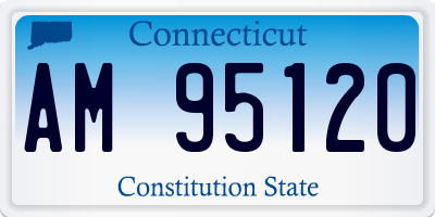 CT license plate AM95120