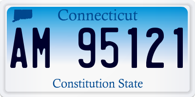 CT license plate AM95121