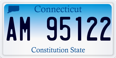 CT license plate AM95122