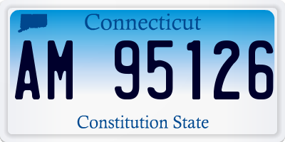 CT license plate AM95126