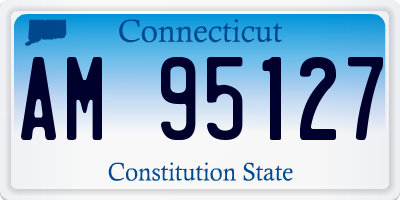 CT license plate AM95127