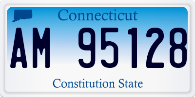 CT license plate AM95128
