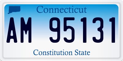CT license plate AM95131