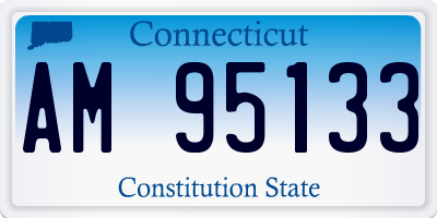 CT license plate AM95133