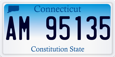 CT license plate AM95135