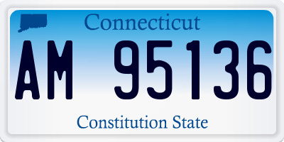 CT license plate AM95136