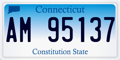 CT license plate AM95137