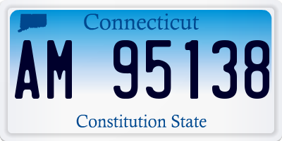 CT license plate AM95138