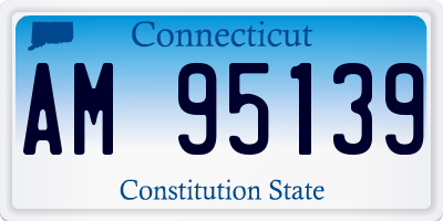 CT license plate AM95139