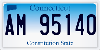 CT license plate AM95140