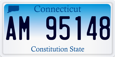 CT license plate AM95148