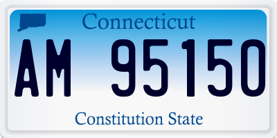 CT license plate AM95150