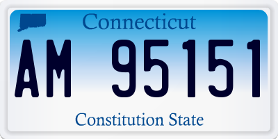 CT license plate AM95151