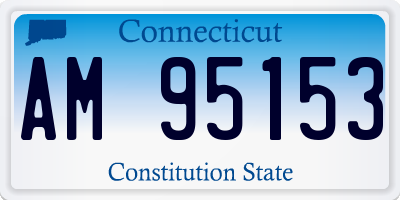 CT license plate AM95153