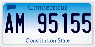 CT license plate AM95155