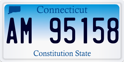 CT license plate AM95158