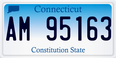 CT license plate AM95163