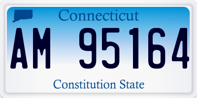 CT license plate AM95164