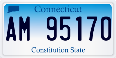 CT license plate AM95170