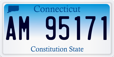 CT license plate AM95171