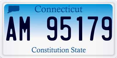 CT license plate AM95179