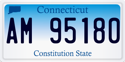 CT license plate AM95180