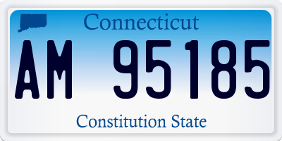 CT license plate AM95185