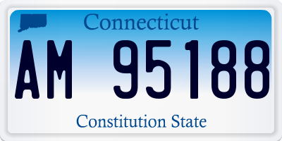 CT license plate AM95188