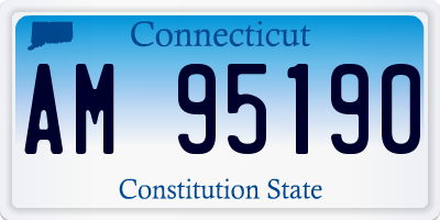 CT license plate AM95190