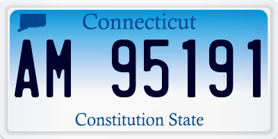 CT license plate AM95191