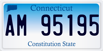 CT license plate AM95195
