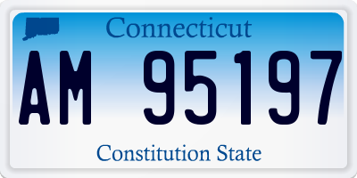 CT license plate AM95197
