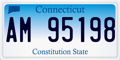 CT license plate AM95198
