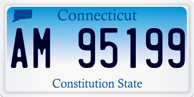 CT license plate AM95199