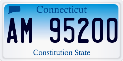 CT license plate AM95200